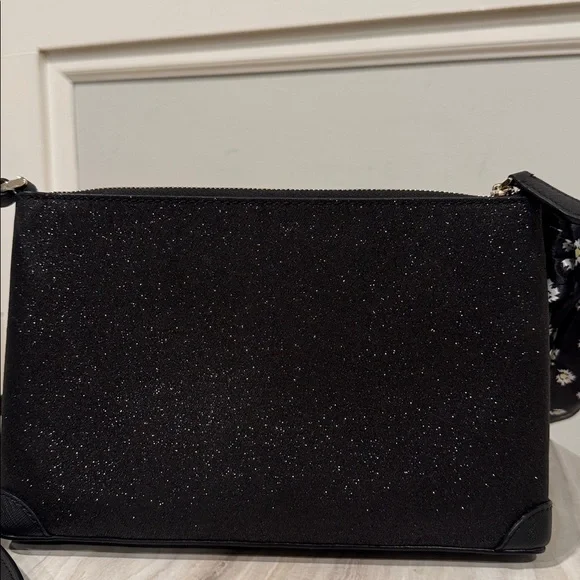 Kate Spade Shimmy Glitter Black Sparkle Crossbody - Picture 6 of 17